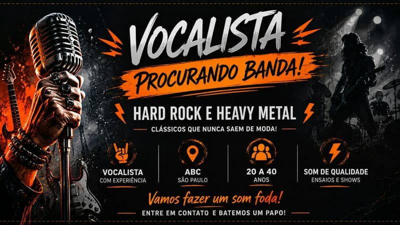 VOCALISTA HARD ROCK